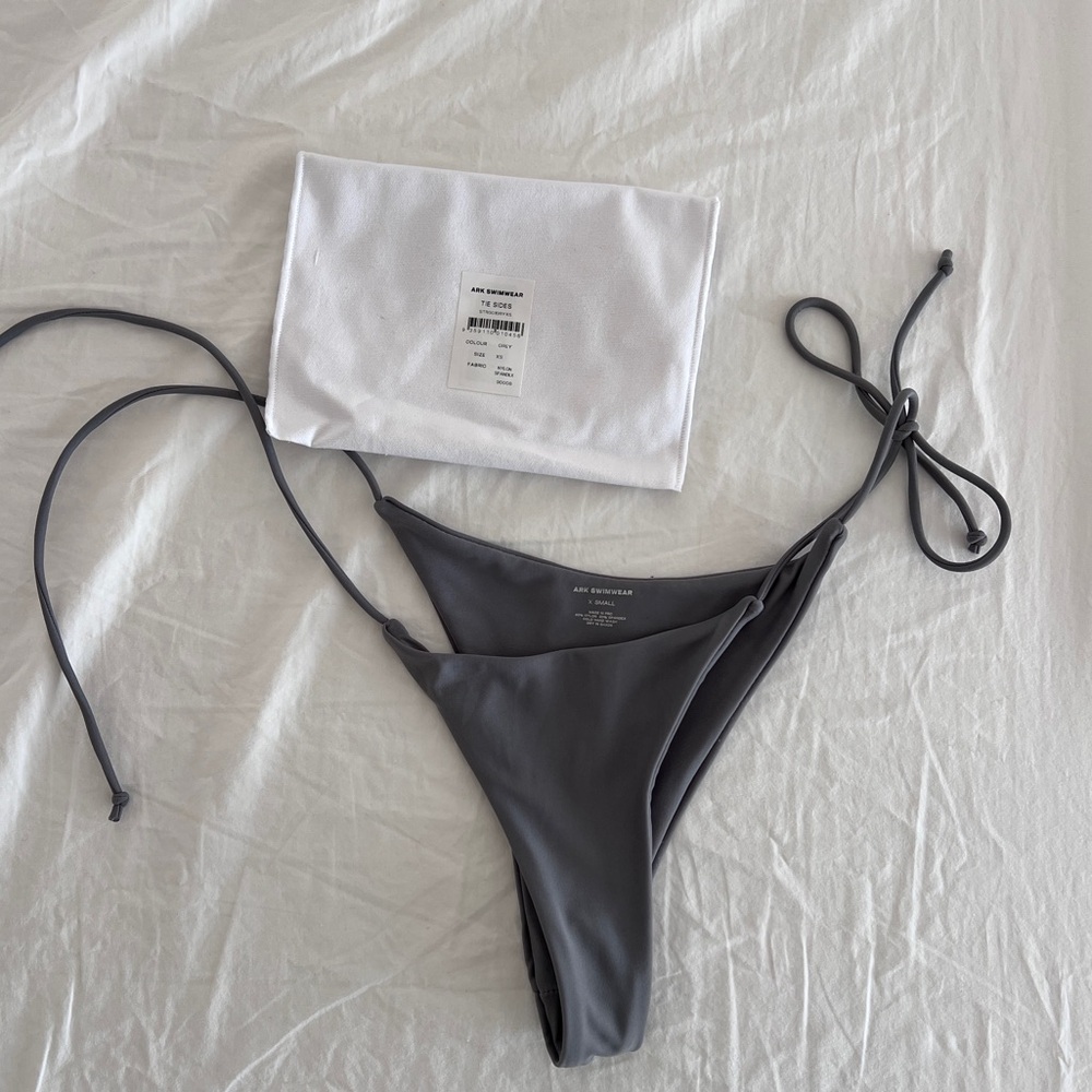 *new* ARK SWIMWEAR tie sides in grey